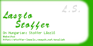 laszlo stoffer business card