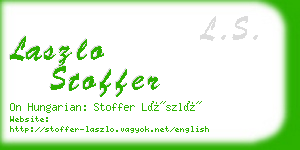 laszlo stoffer business card